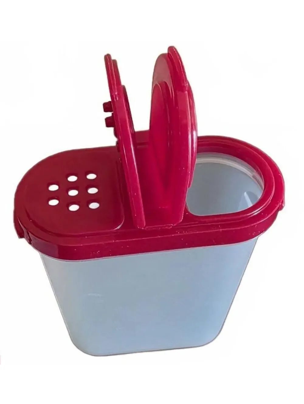 5 Tupperware Modular Mates Spice Shaker Set Red Lids 10pcs